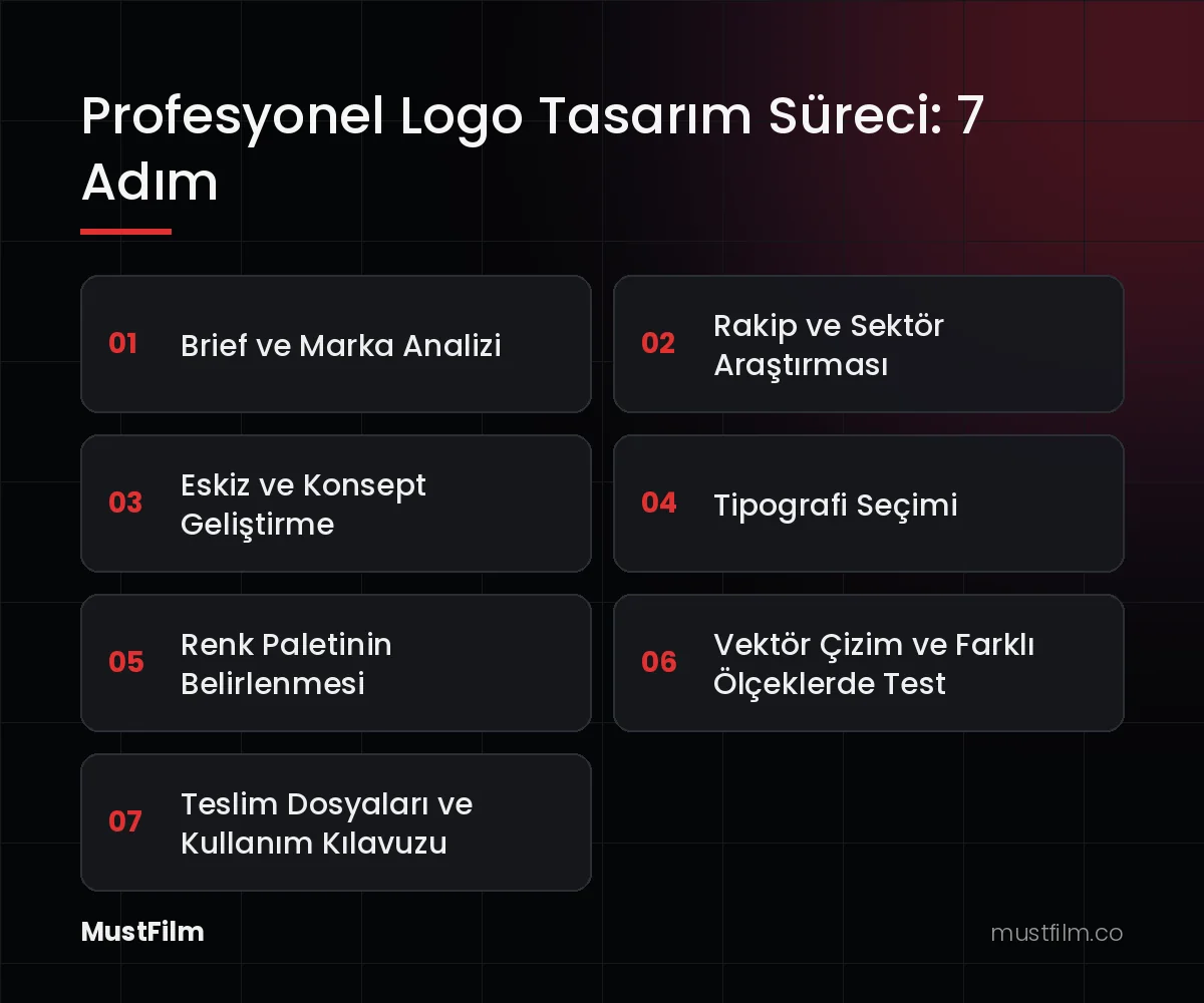 Profesyonel Logo Tasarım Süreci: 7 Adım