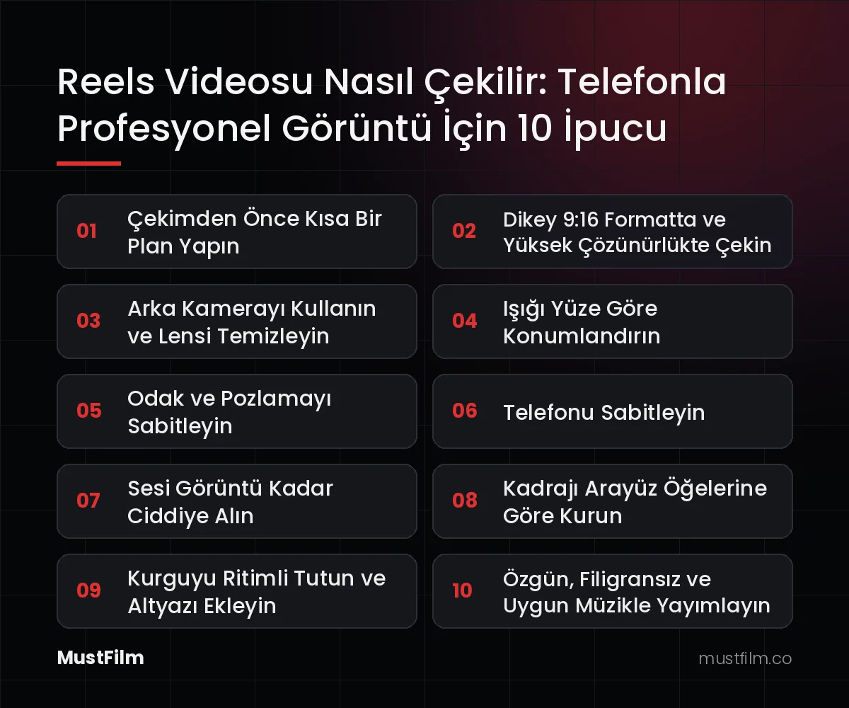 Reels Videosu Nasıl Çekilir: Telefonla Profesyonel Görüntü İçin 10 İpucu