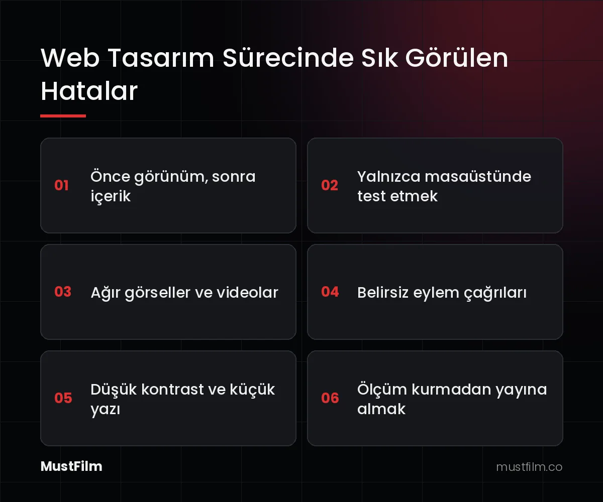 Web Tasarım Sürecinde Sık Görülen Hatalar (web tasarım nedir)