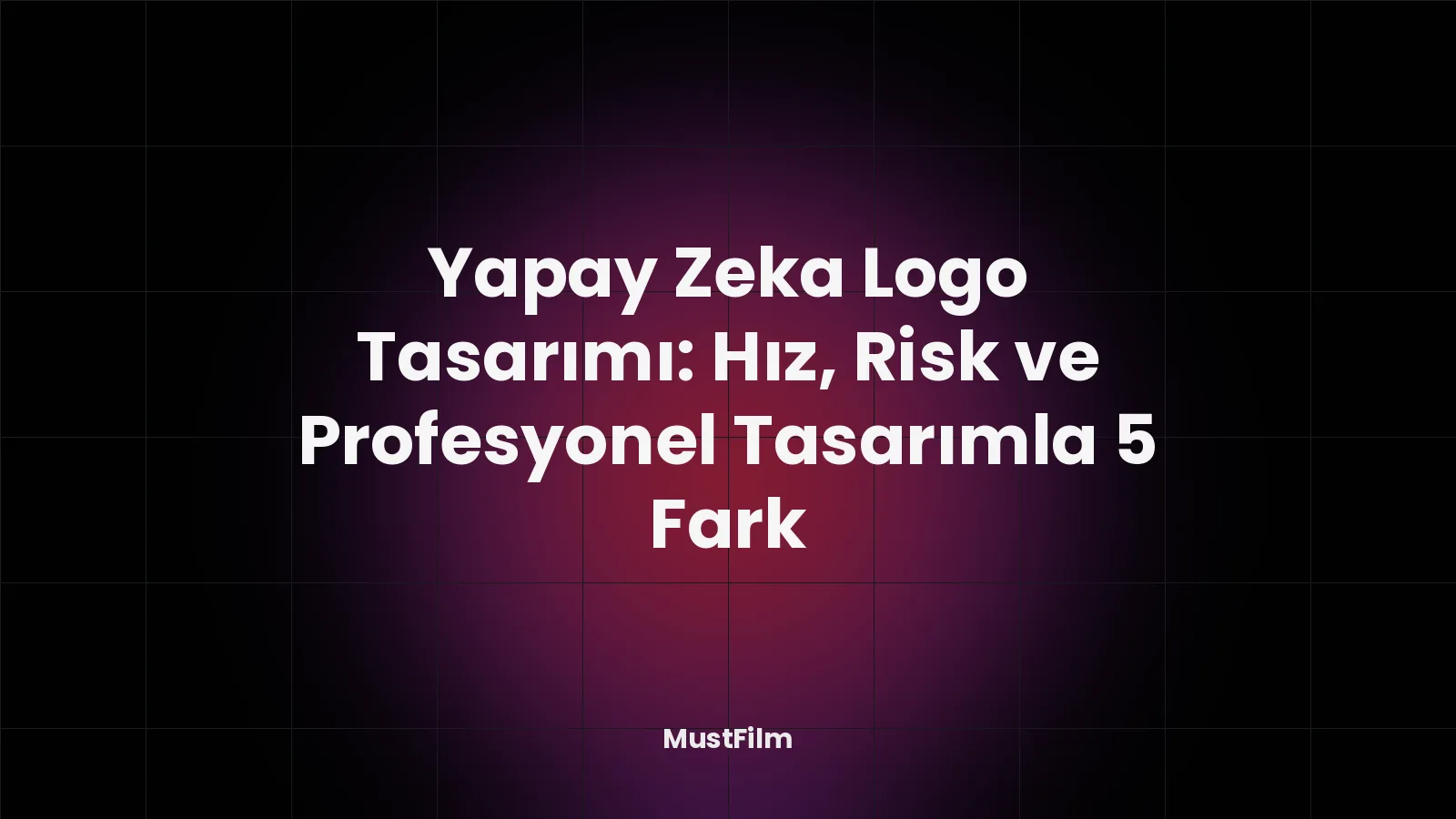 Yapay Zeka Logo Tasarımı: Hız, Risk ve Profesyonel Tasarımla 5 Fark