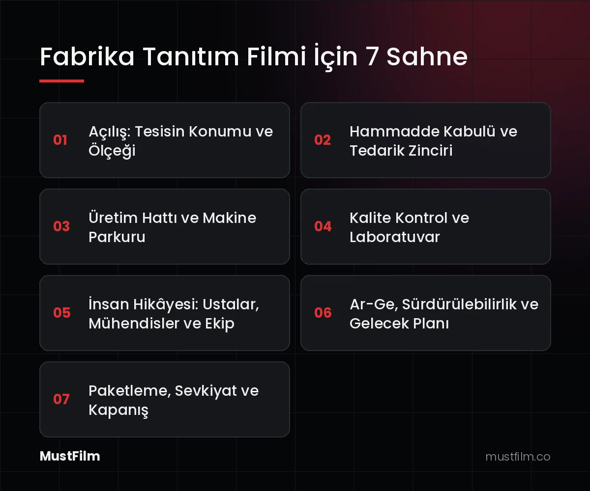 Fabrika Tanıtım Filmi İçin 7 Sahne