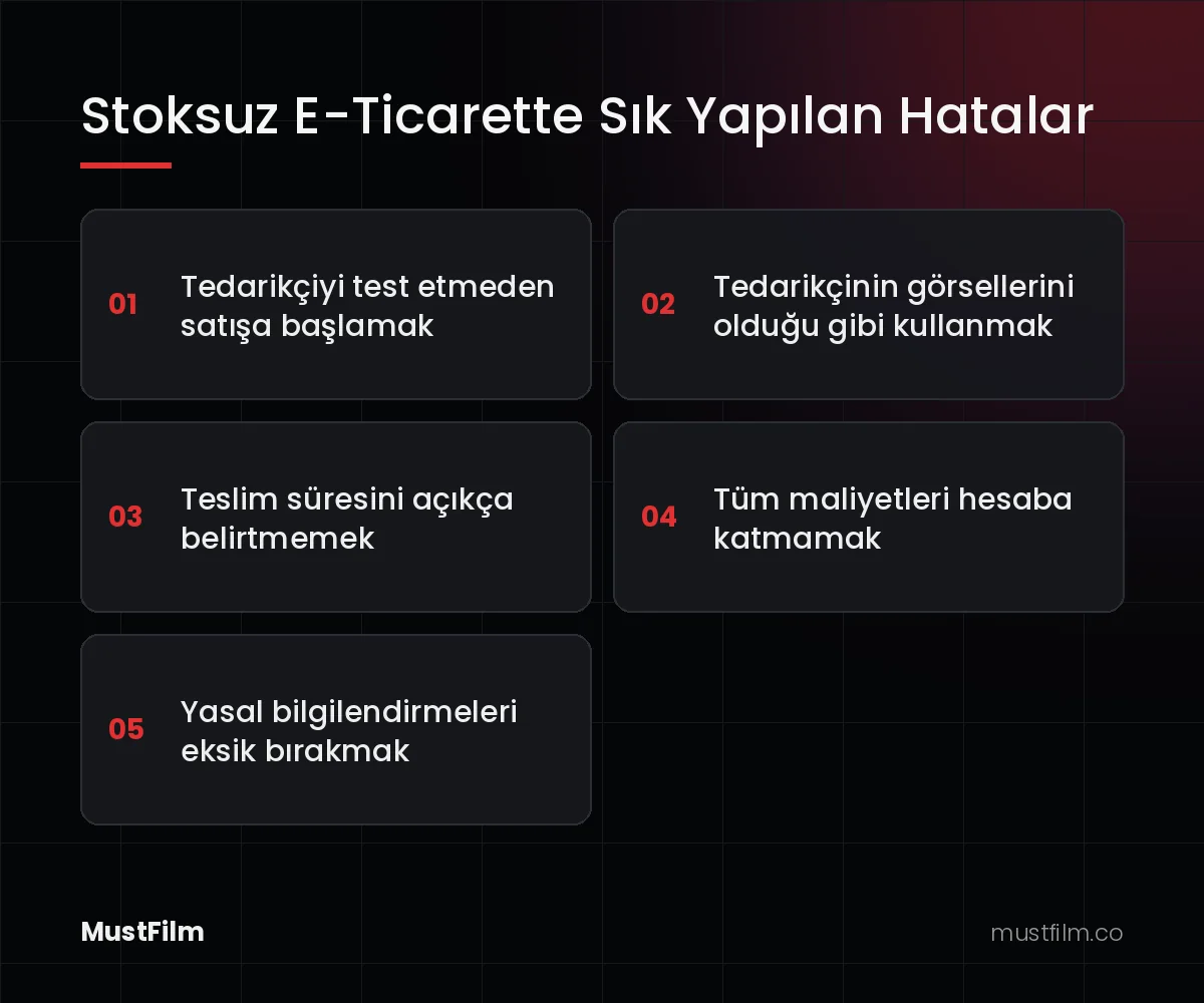 Stoksuz E-Ticarette Sık Yapılan Hatalar