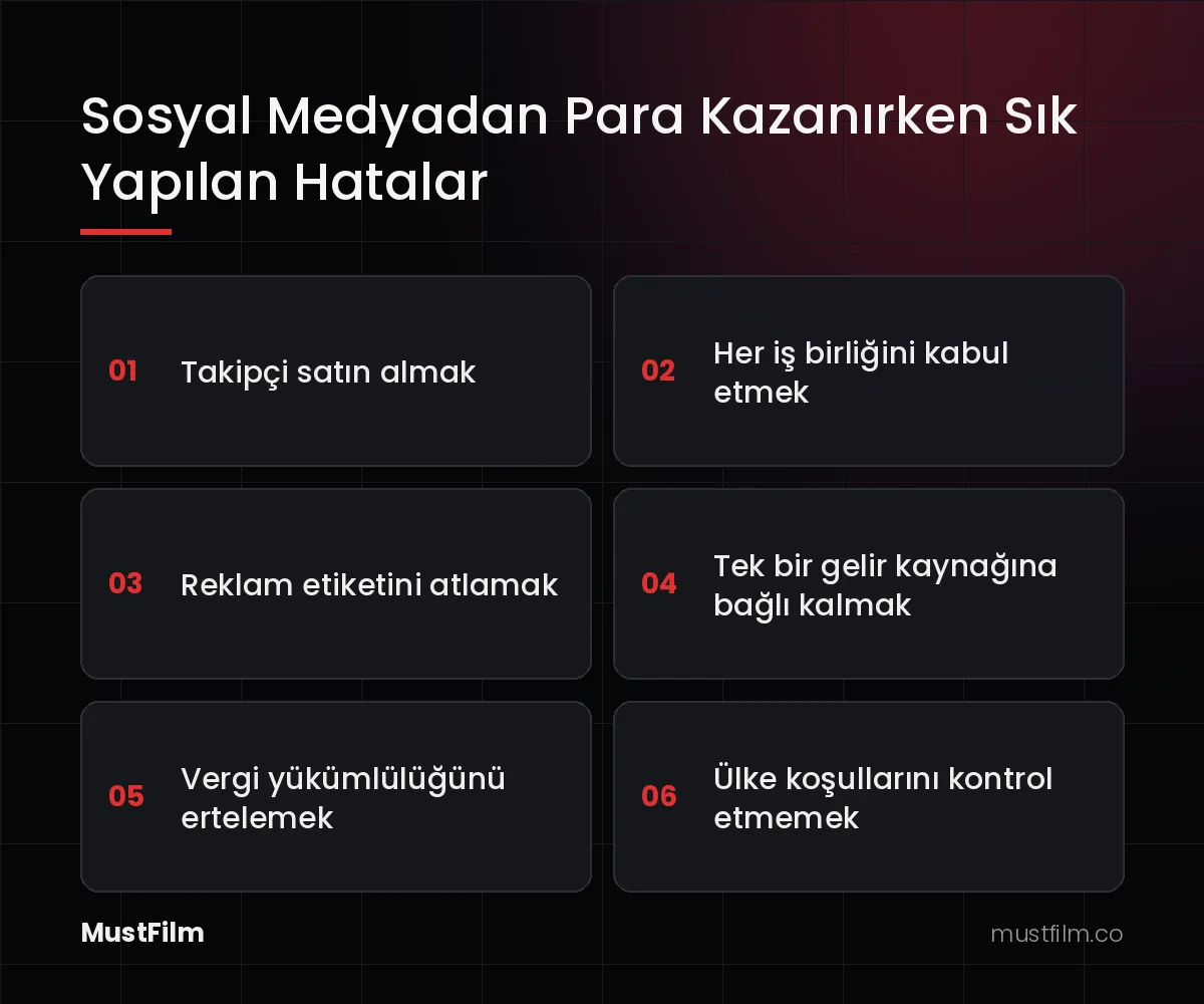 Sosyal Medyadan Para Kazanırken Sık Yapılan Hatalar (sosyal medyadan nasıl para kazanılır)