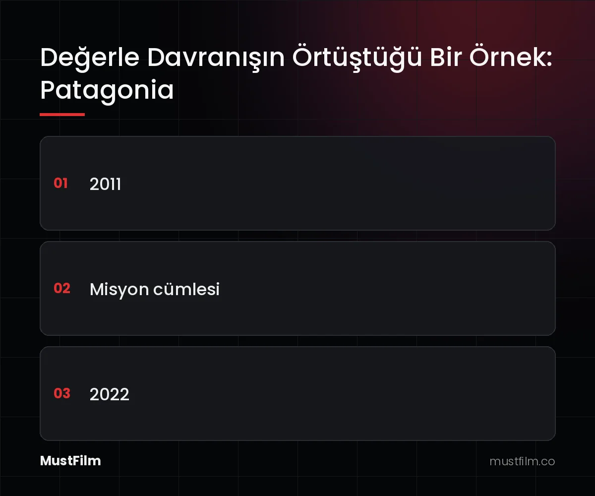 Değerle Davranışın Örtüştüğü Bir Örnek: Patagonia (marka olmak)
