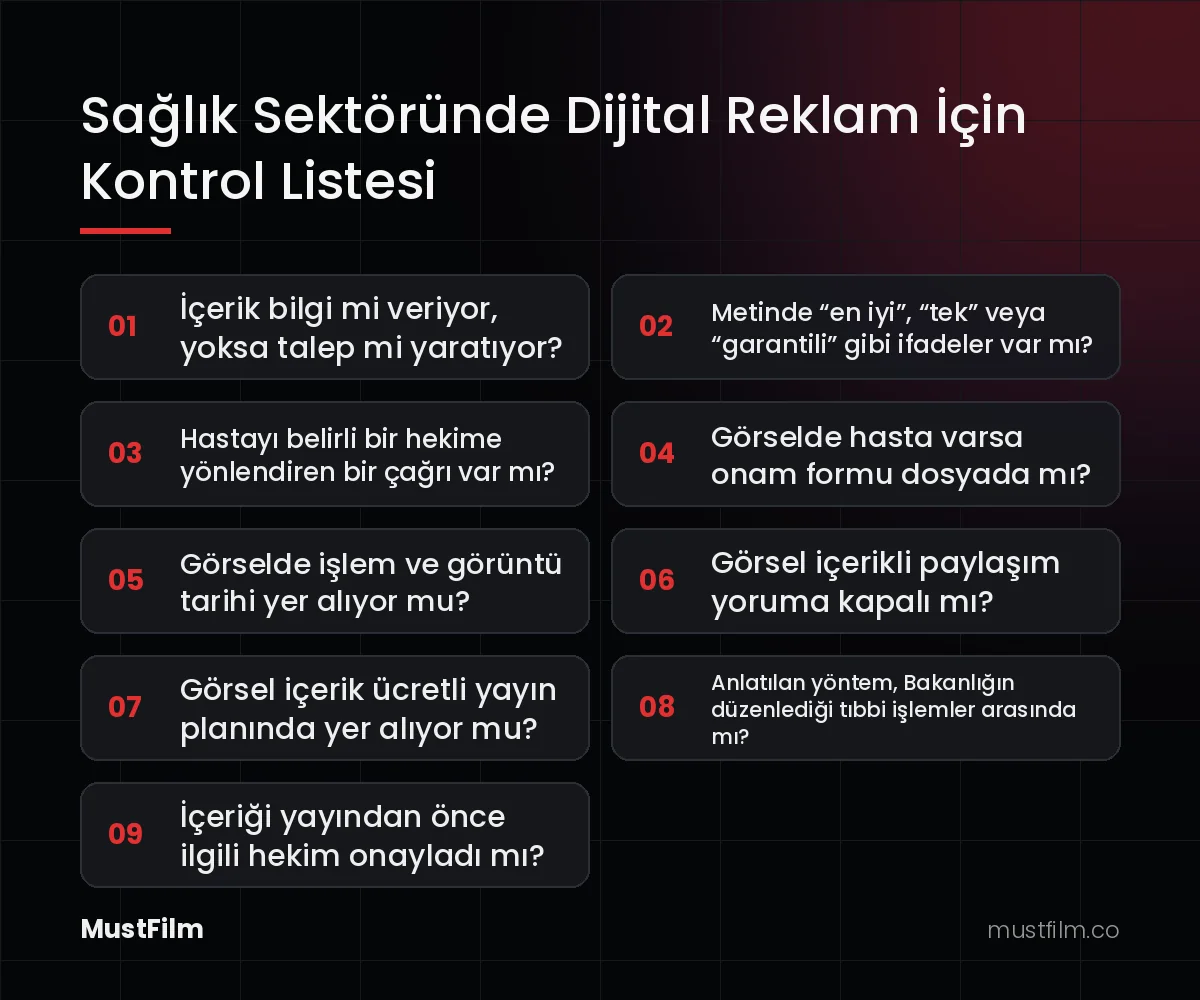 Sağlık Sektöründe Dijital Reklam İçin Kontrol Listesi