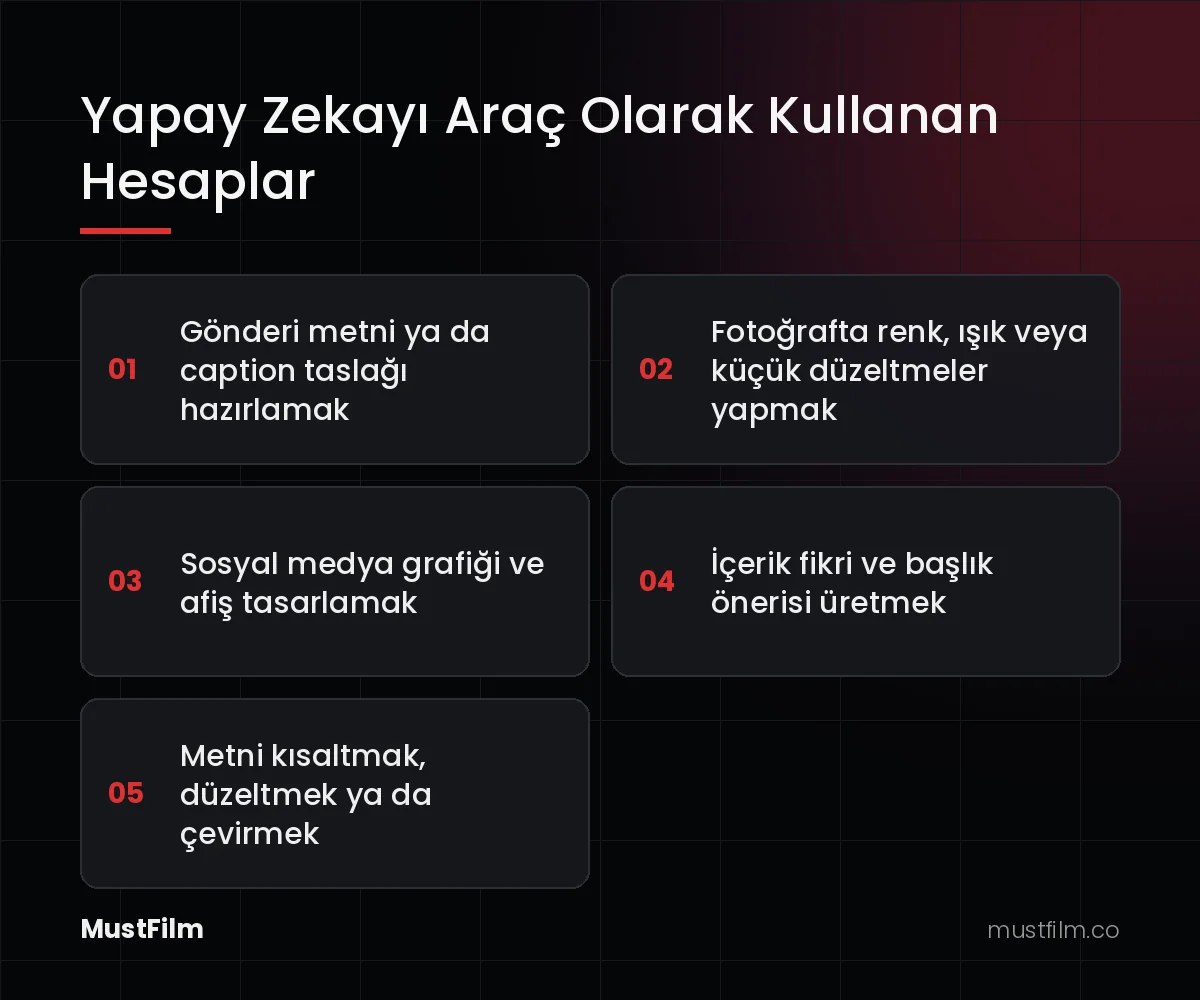Yapay Zekayı Araç Olarak Kullanan Hesaplar (yapay zeka profil etiketi)